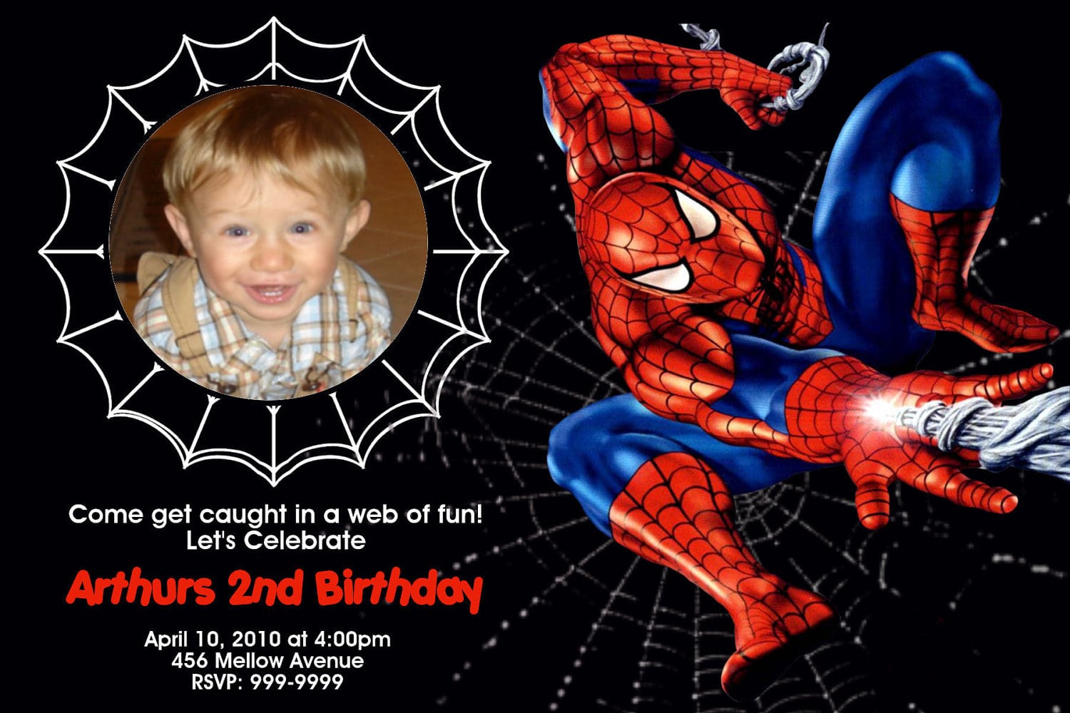 Spiderman Birthday Invitations Free â Liviroom Decors   Design For